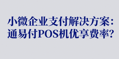 小微企业支付解决方案：通易付P